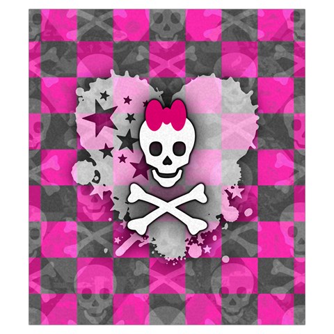 Princess Skull Heart Drawstring Pouch (Small) from ArtsNow.com Back