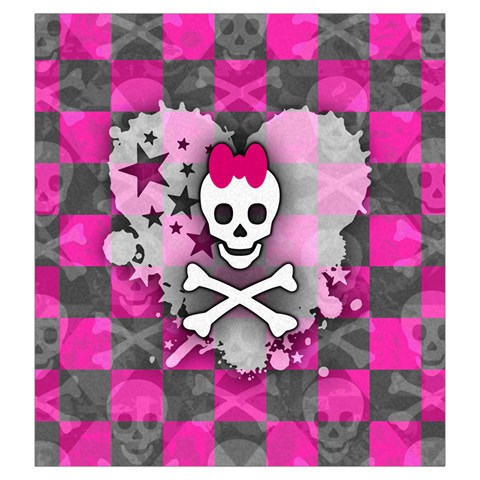 Princess Skull Heart Drawstring Pouch (Large) from ArtsNow.com Back