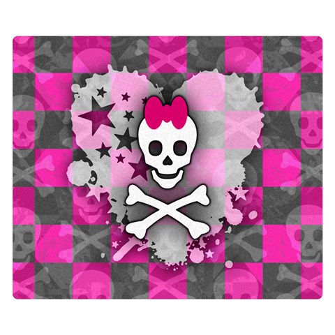 Princess Skull Heart Double Sided Flano Blanket (Small) from ArtsNow.com 50 x40  Blanket Front