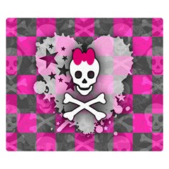 Princess Skull Heart Double Sided Flano Blanket (Small) from ArtsNow.com 50 x40  Blanket Front