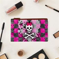 Princess Skull Heart Cosmetic Bag (XS) from ArtsNow.com Front