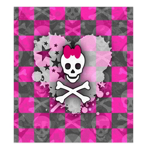 Princess Skull Heart Duvet Cover Double Side (King Size) from ArtsNow.com Back