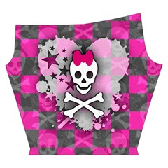 Princess Skull Heart Yoga Cropped Leggings from ArtsNow.com Left