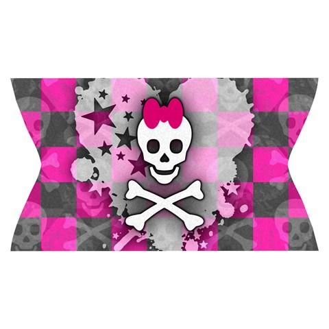 Princess Skull Heart Yoga Cropped Leggings from ArtsNow.com Waistband Front