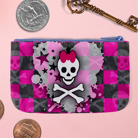 Princess Skull Heart Large Coin Purse from ArtsNow.com Back