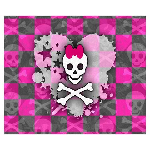 Princess Skull Heart Medium Tote Bag from ArtsNow.com Back