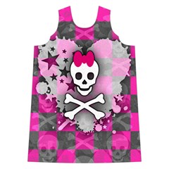 Princess Skull Heart Shoulder Cutout Velvet One Piece from ArtsNow.com Front