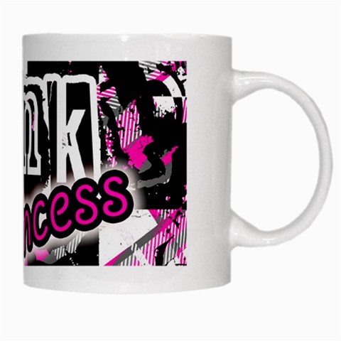 Punk Princess White Mug from ArtsNow.com Right