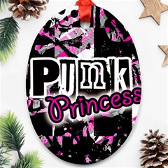 Punk Princess Oval Ornament (Two Sides) from ArtsNow.com Back