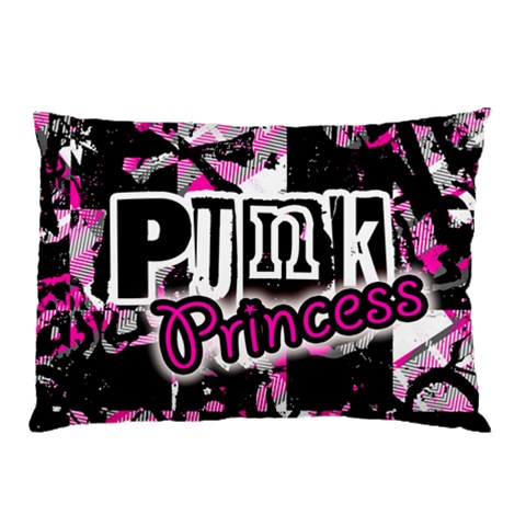 Punk Princess Pillow Case (Two Sides) from ArtsNow.com Back