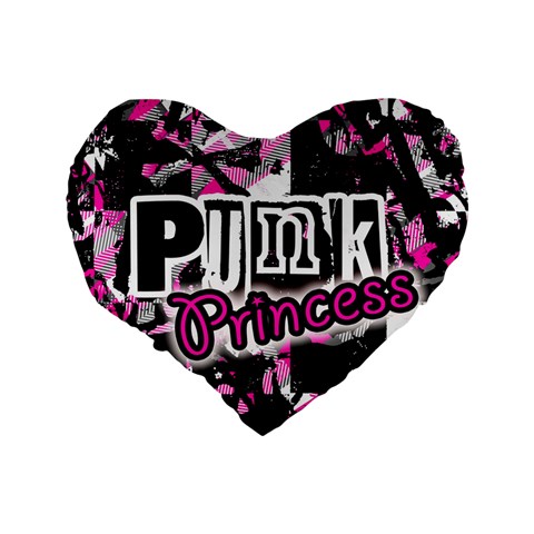 Punk Princess Standard 16  Premium Heart Shape Cushion  from ArtsNow.com Back