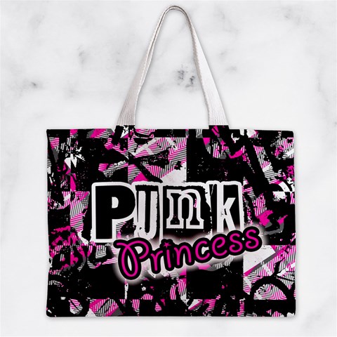 Punk Princess Zipper Mini Tote Bag from ArtsNow.com Back