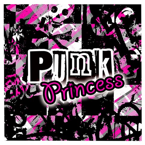 Punk Princess Wooden Puzzle Square from ArtsNow.com Front