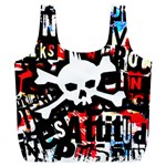 Punk Skull Full Print Recycle Bag (XL)