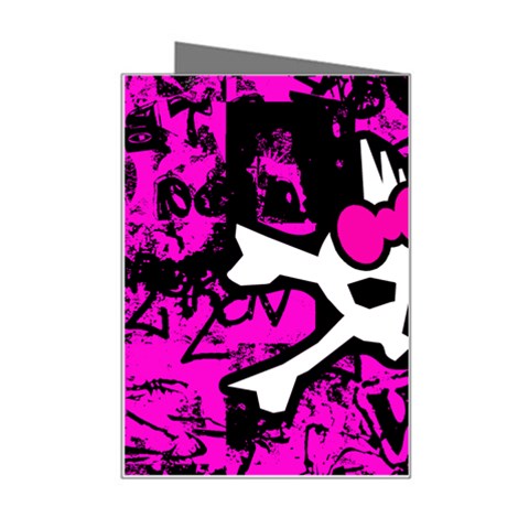 Punk Skull Princess Mini Greeting Card from ArtsNow.com Right