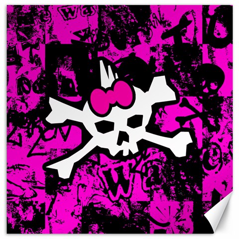 Punk Skull Princess Canvas 16  x 16  from ArtsNow.com 15.2 x15.41  Canvas - 1