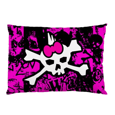 Punk Skull Princess Pillow Case (Two Sides) from ArtsNow.com Back