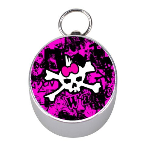 Punk Skull Princess Silver Compass (Mini) from ArtsNow.com Front