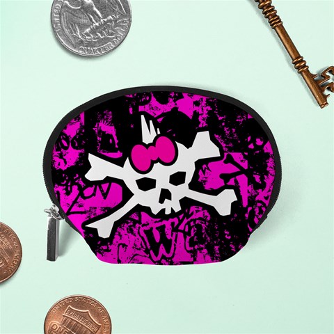 Punk Skull Princess Accessory Pouch (Small) from ArtsNow.com Back