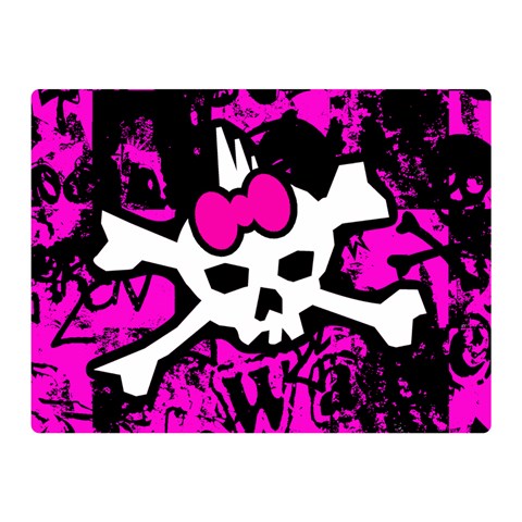 Punk Skull Princess Double Sided Flano Blanket (Mini) from ArtsNow.com 35 x27  Blanket Back