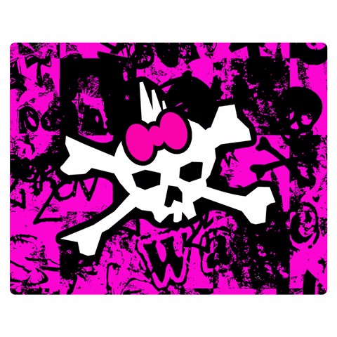 Punk Skull Princess Double Sided Flano Blanket (Medium) from ArtsNow.com 60 x50  Blanket Front