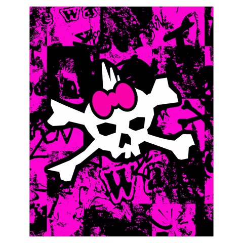 Punk Skull Princess Drawstring Pouch (XL) from ArtsNow.com Back