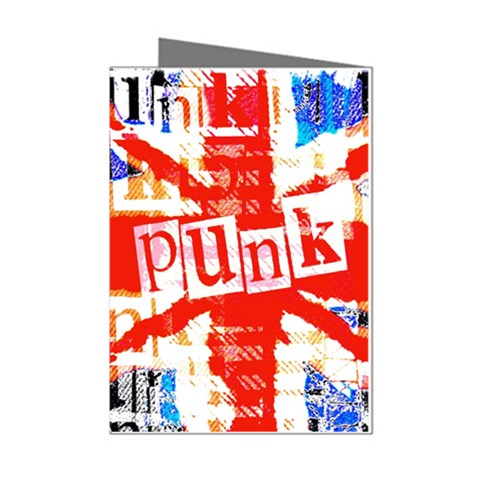 Punk Union Jack Mini Greeting Cards (Pkg of 8) from ArtsNow.com Left