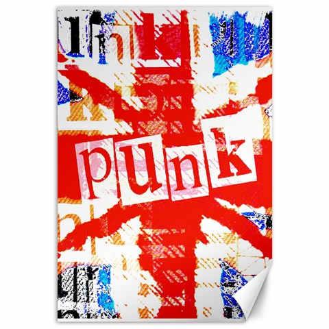 Punk Union Jack Canvas 12  x 18  from ArtsNow.com 11.88 x17.36  Canvas - 1