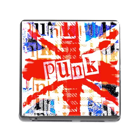 Punk Union Jack Memory Card Reader (Square 5 Slot) from ArtsNow.com Front