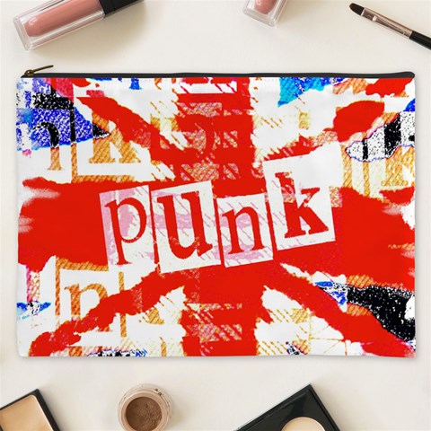 Punk Union Jack Cosmetic Bag (XXXL) from ArtsNow.com Front