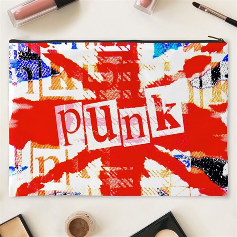 Punk Union Jack Cosmetic Bag (XXXL) from ArtsNow.com Back