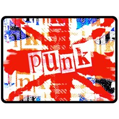 Punk Union Jack Double Sided Fleece Blanket (Large) from ArtsNow.com 80 x60  Blanket Back