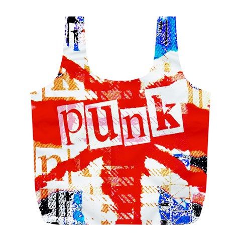 Punk Union Jack Full Print Recycle Bag (L) from ArtsNow.com Front