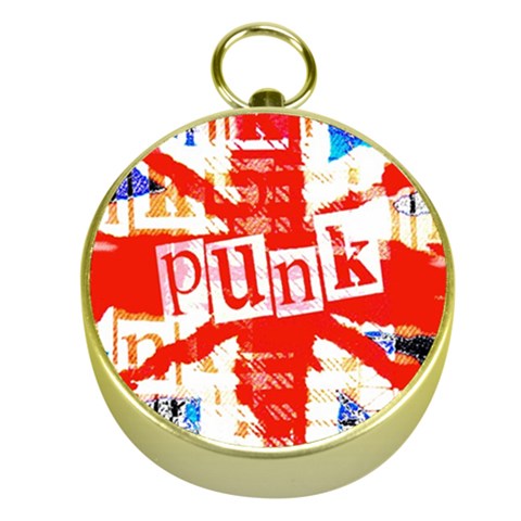 Punk Union Jack Gold Compass from ArtsNow.com Front