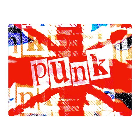 Punk Union Jack Double Sided Flano Blanket (Mini) from ArtsNow.com 35 x27  Blanket Back