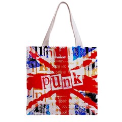 Punk Union Jack Zipper Grocery Tote Bag from ArtsNow.com Back