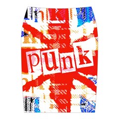 Punk Union Jack Midi Wrap Pencil Skirt from ArtsNow.com Back