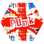 Punk Union Jack Wooden Puzzle Hexagon