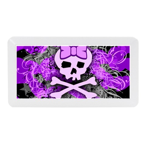 Purple Girly Skull Memory Card Reader (Mini) from ArtsNow.com Front