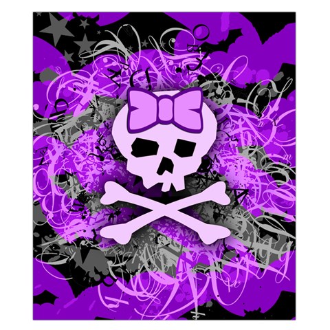 Purple Girly Skull Duvet Cover Double Side (California King Size) from ArtsNow.com Front