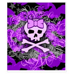 Purple Girly Skull Duvet Cover Double Side (California King Size) from ArtsNow.com Front