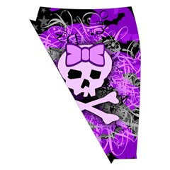 Purple Girly Skull Midi Wrap Pencil Skirt from ArtsNow.com Front Left