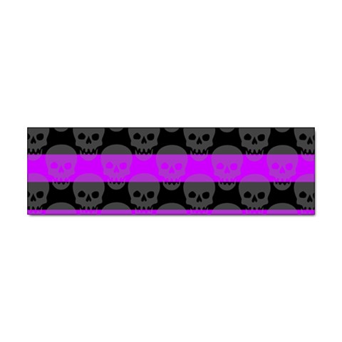 Purple Goth Skulls  Sticker (Bumper) from ArtsNow.com Front