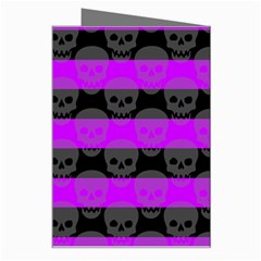 Purple Goth Skulls  Greeting Card from ArtsNow.com Right