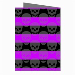 Purple Goth Skulls  Greeting Cards (Pkg of 8) from ArtsNow.com Right