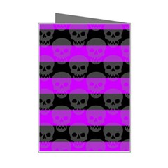 Purple Goth Skulls  Mini Greeting Card from ArtsNow.com Right