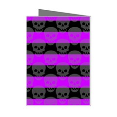 Purple Goth Skulls  Mini Greeting Cards (Pkg of 8) from ArtsNow.com Left