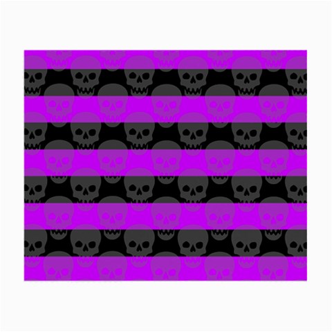 Purple Goth Skulls  Small Glasses Cloth from ArtsNow.com Front