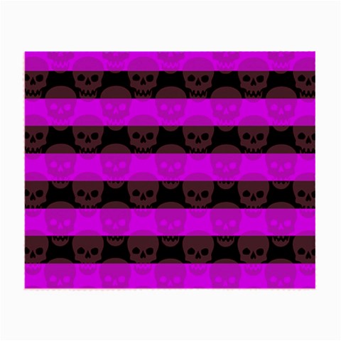 Purple Goth Skulls  Small Glasses Cloth from ArtsNow.com Front