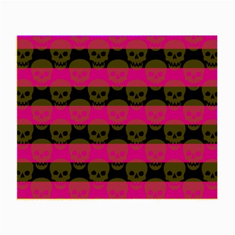 Purple Goth Skulls  Small Glasses Cloth from ArtsNow.com Front